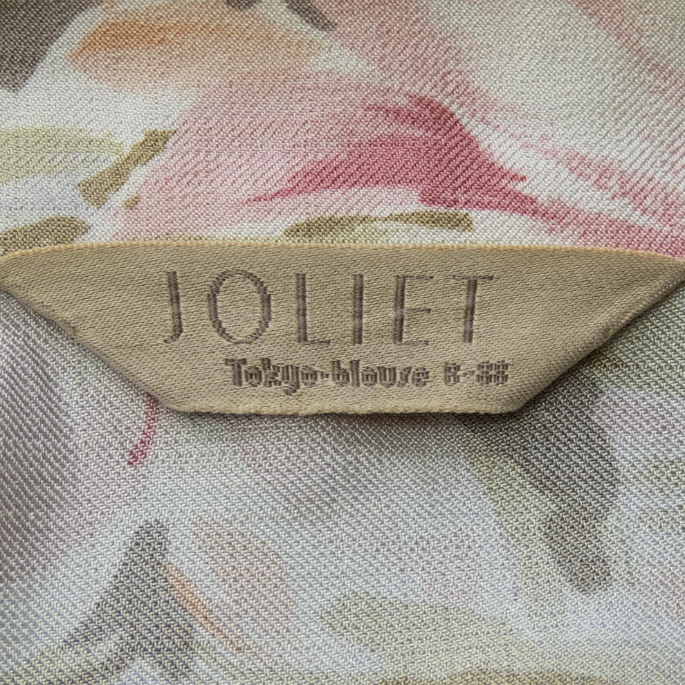 古著 日本品牌Joliet百合花朵長袖襯衫-細節圖7