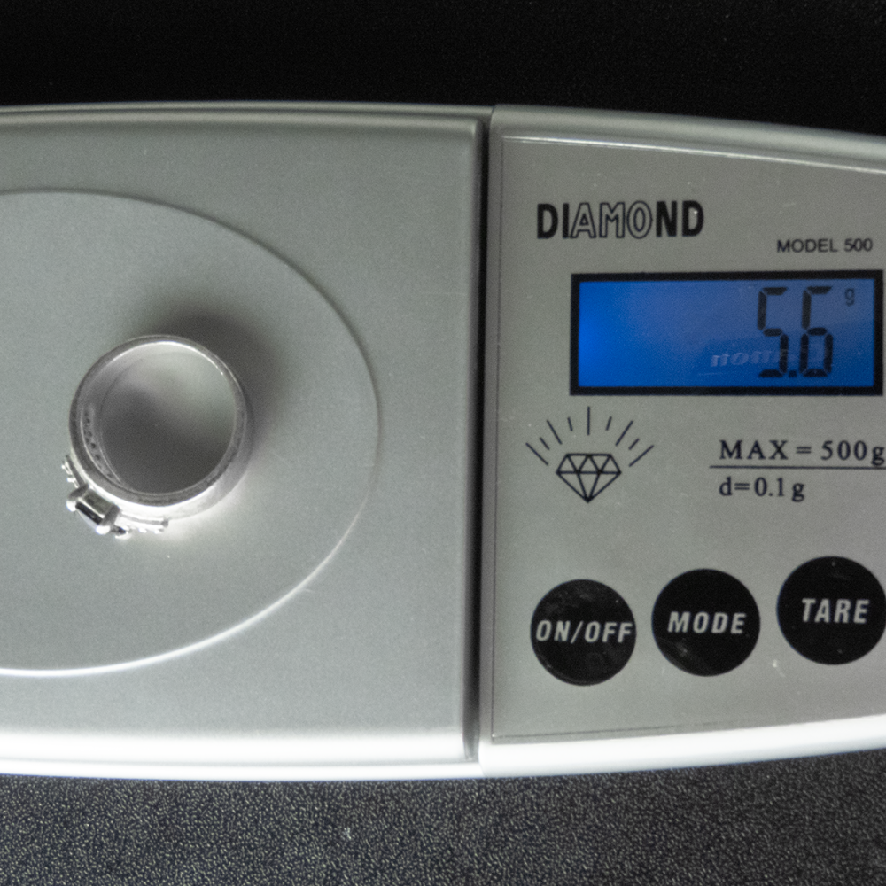 925純銀方形藍寶寬版戒指  #11-細節圖6