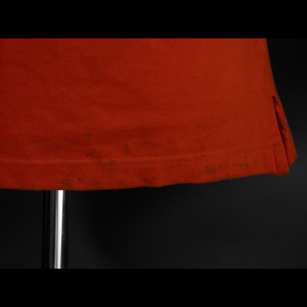 美國品牌Ralph Lauren POLO橘紅色馬球刺繡短袖POLO衫 L號-細節圖6