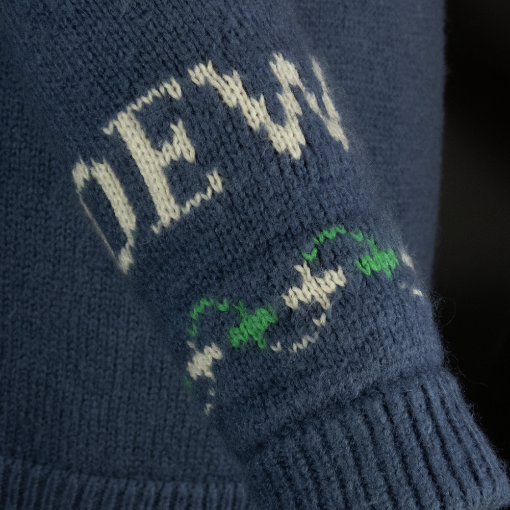 西班牙奢侈品牌LOEWE羅意威羊毛松鼠圖案logo圓領長袖毛衣-細節圖4