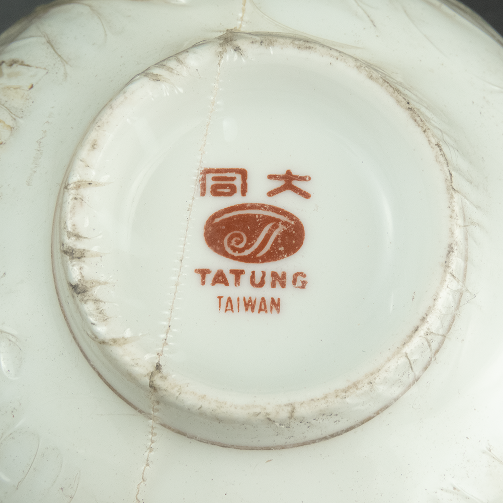 早期 大同 三色 花卉 瓷碗 湯碗 7件一組-細節圖3