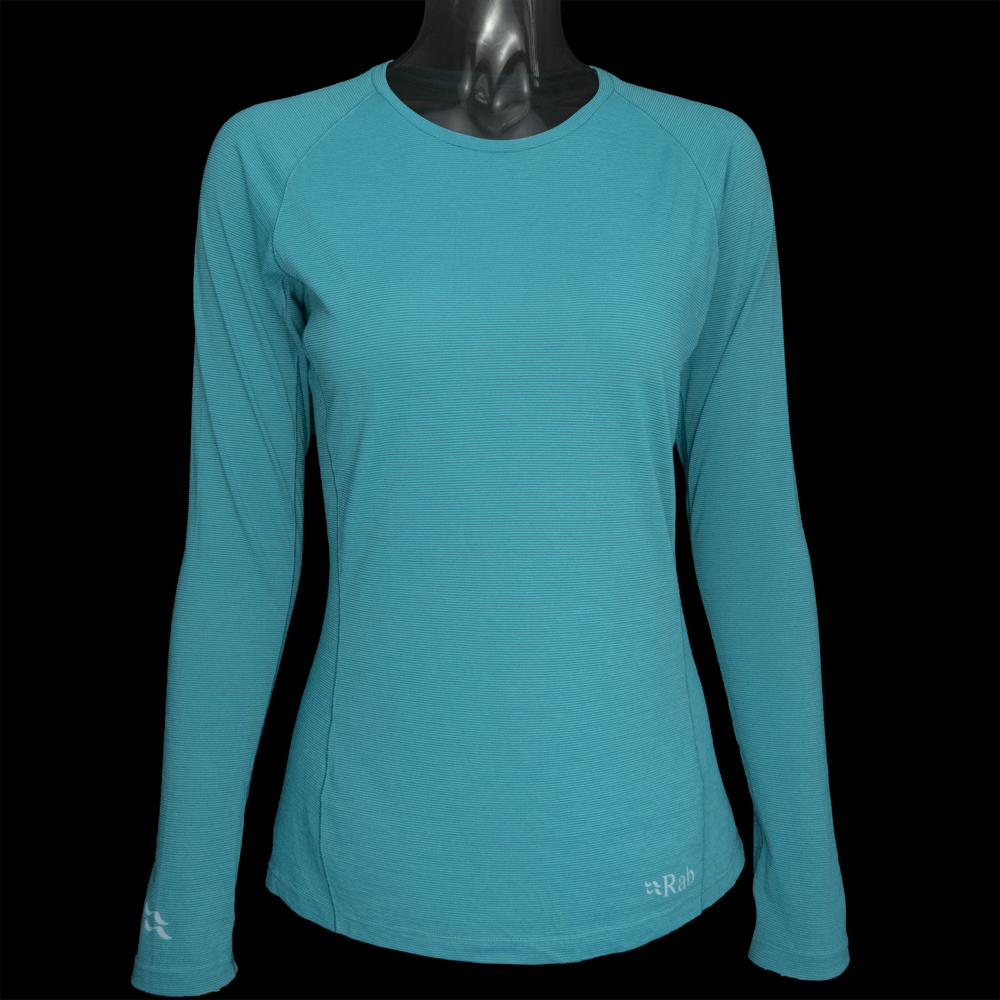 Rab英國品牌Syncrino羊毛混紡長袖排汗衣 湖藍色-細節圖2