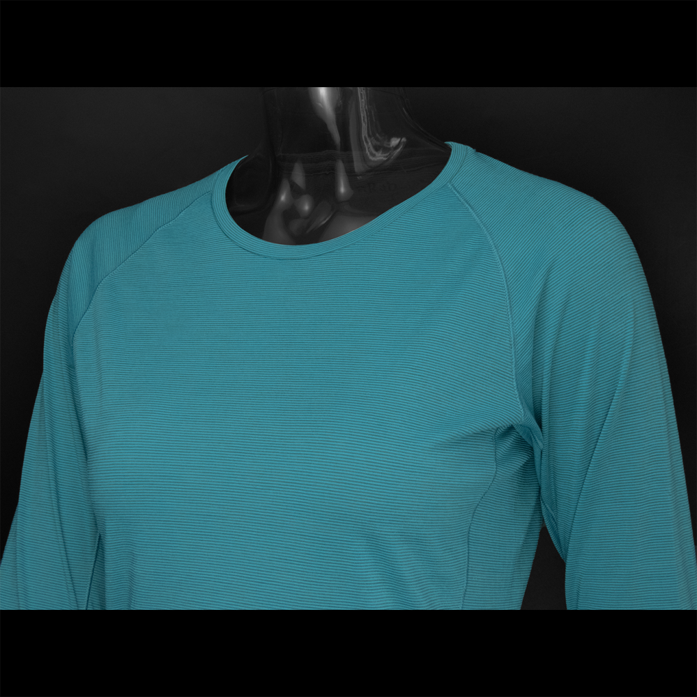 Rab英國品牌Syncrino羊毛混紡長袖排汗衣 湖藍色-細節圖3