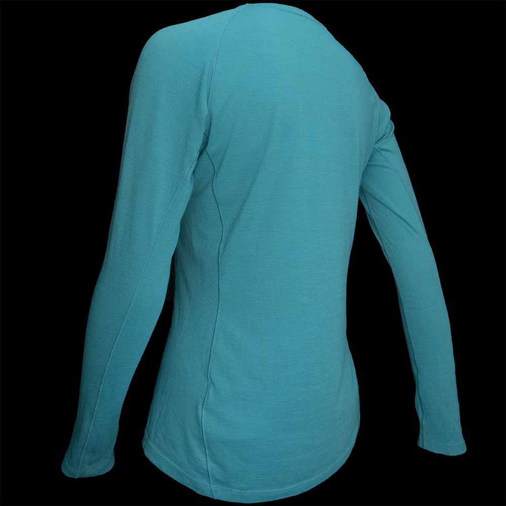 Rab英國品牌Syncrino羊毛混紡長袖排汗衣 湖藍色-細節圖5