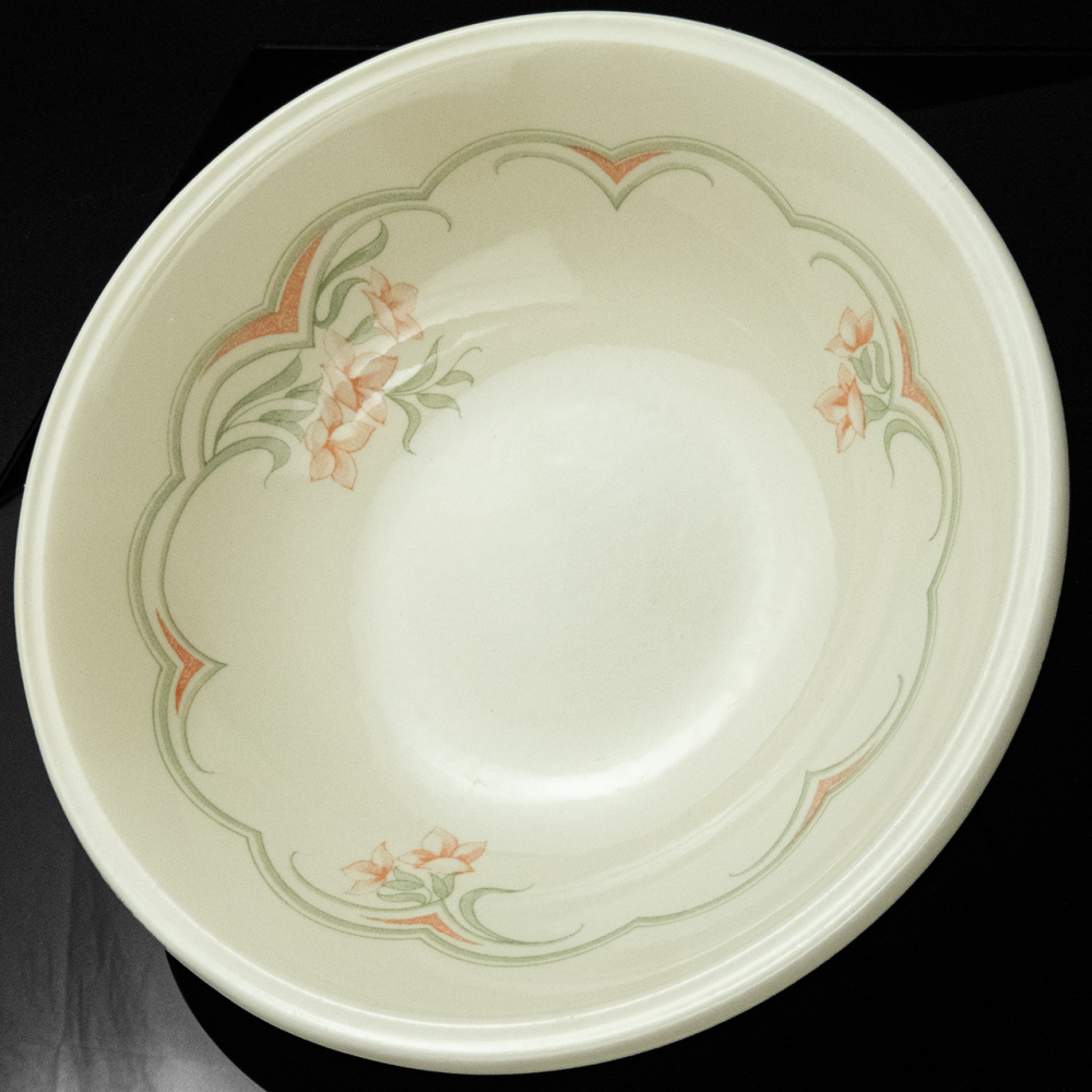 Biltons英國品牌淡雅花卉圖案 鐵石瓷 湯碗 沙拉碗 瓷碗 厚 全新 一件250-細節圖2