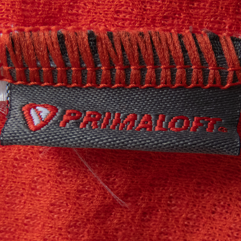 法國AIGLE 艾高PrimaLoft 橘紅色透氣保暖高領長袖排汗衣-細節圖6