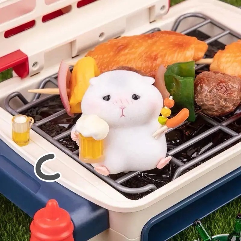 倉鼠克拉克吃貨系列盲盒手辦 可愛解壓少女心送小女生閨蜜生日禮物-細節圖4