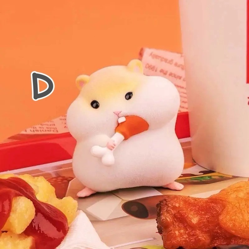 倉鼠克拉克吃貨系列盲盒手辦 可愛解壓少女心送小女生閨蜜生日禮物-細節圖5