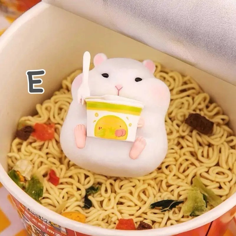 倉鼠克拉克吃貨系列盲盒手辦 可愛解壓少女心送小女生閨蜜生日禮物-細節圖6