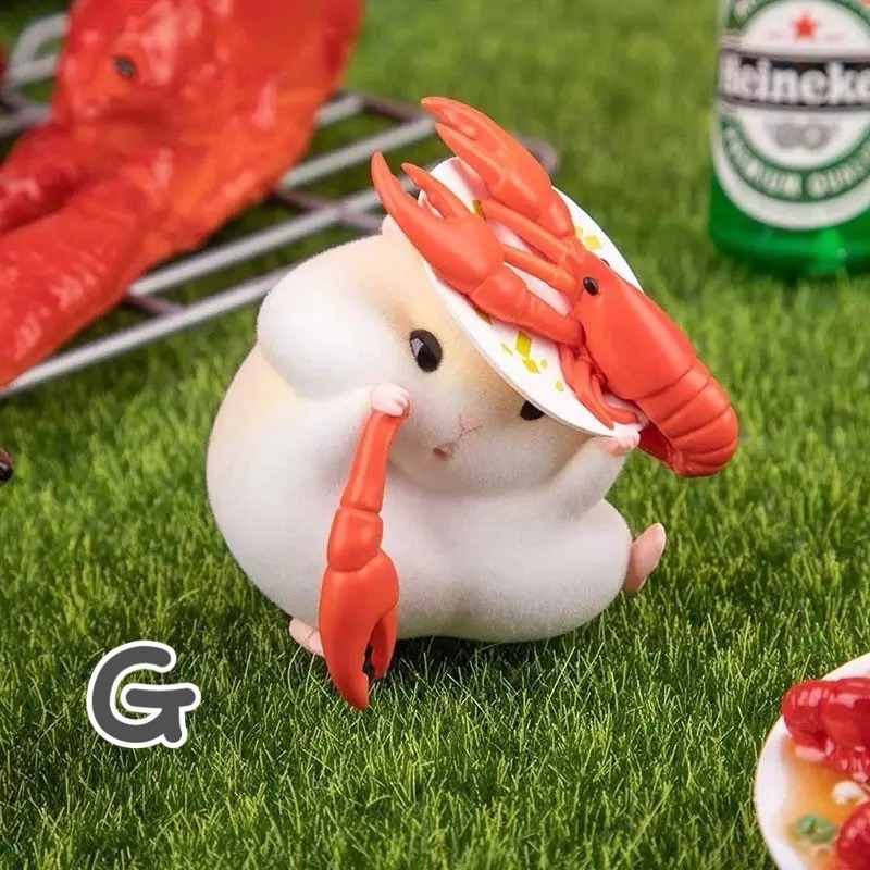 倉鼠克拉克吃貨系列盲盒手辦 可愛解壓少女心送小女生閨蜜生日禮物-細節圖8