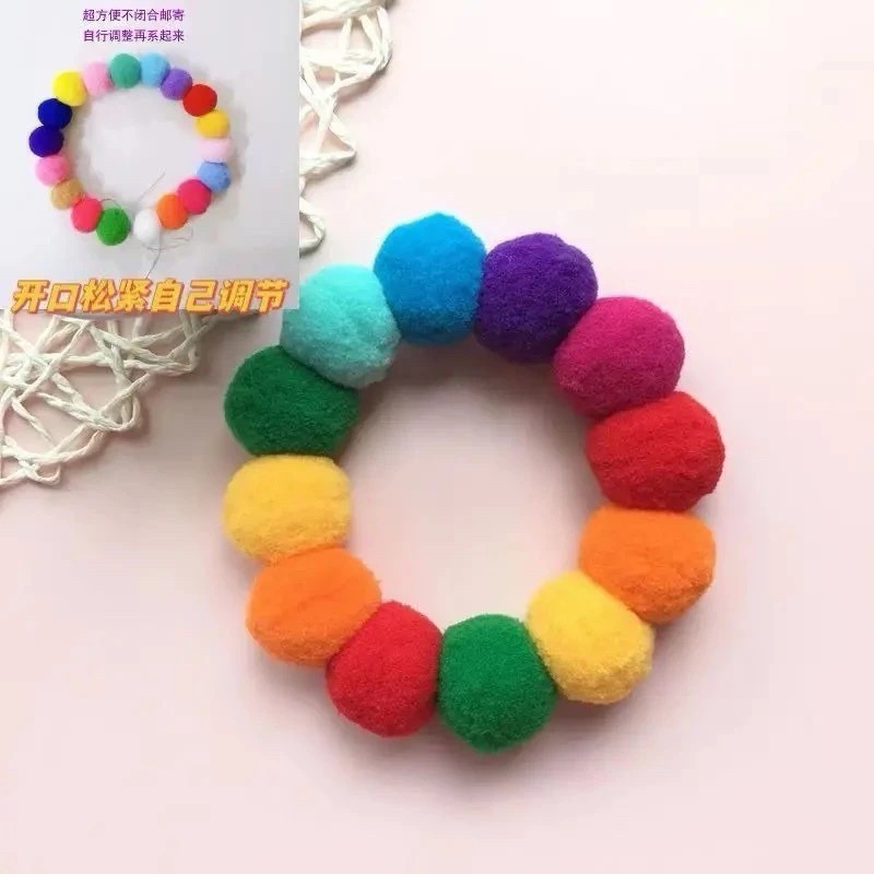 《預購》貓咪項圈彩色毛球可愛狗狗脖圈 柴犬柯基圍脖項鍊網紅寵物拍照飾品-細節圖5