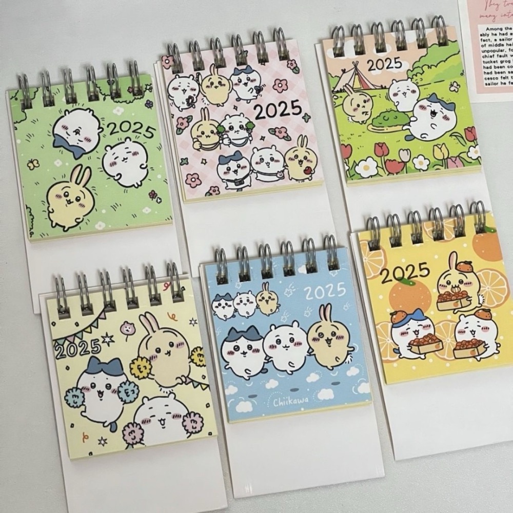 《預購》奶油色吉伊卡哇2025年台歷ins風 高顏值少女心學生桌面迷你小日曆-細節圖4