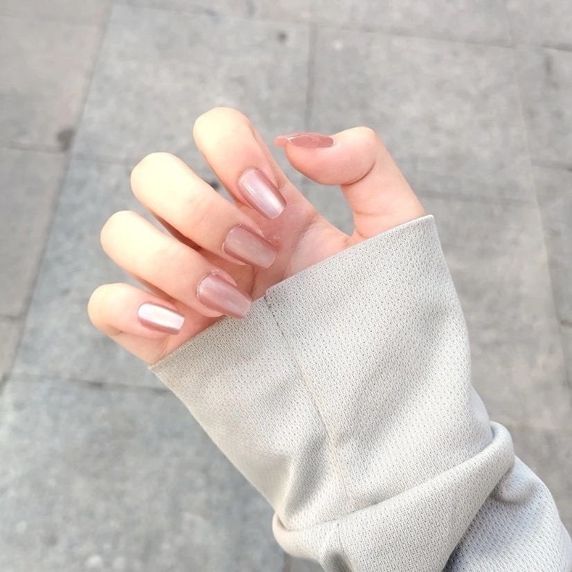 《預購》貓眼穿戴甲合集淺咖貓眼 純手工穿戴美甲片假指甲貼片-細節圖2