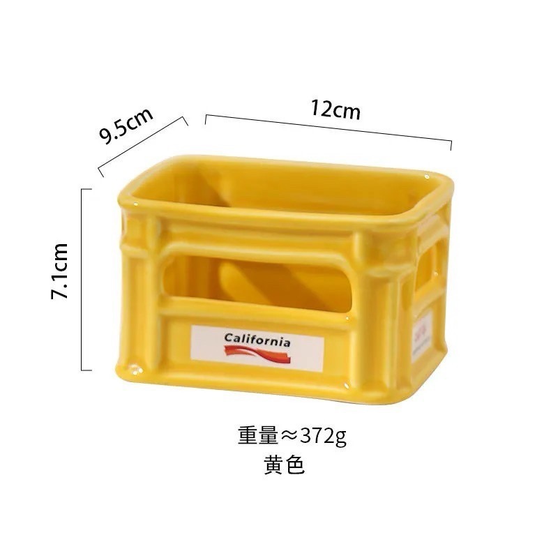 《預購》陶瓷爆米花碗高顏值網紅零食碗 創意薯條小吃筐家用客廳水果糖果碗-細節圖5
