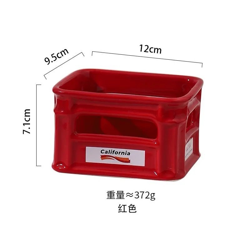 《預購》陶瓷爆米花碗高顏值網紅零食碗 創意薯條小吃筐家用客廳水果糖果碗-細節圖6