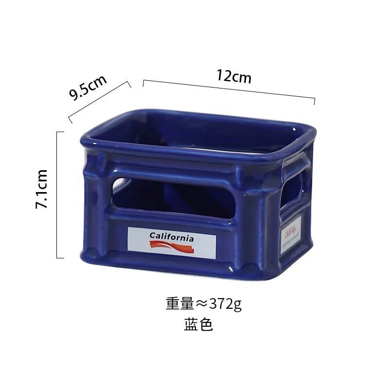 《預購》陶瓷爆米花碗高顏值網紅零食碗 創意薯條小吃筐家用客廳水果糖果碗-細節圖7