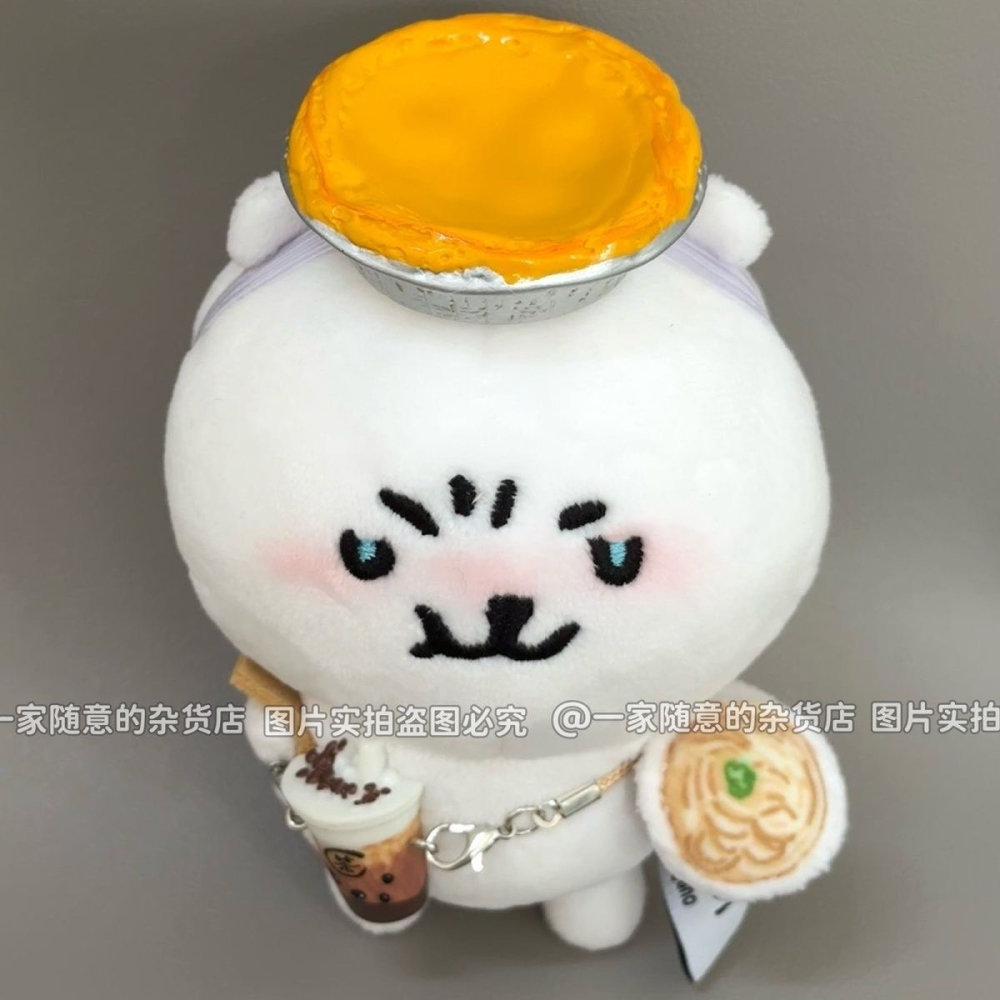 高顏值可愛10cm13cm自嘲熊娃衣套裝 蛋撻頭飾奶茶挎包娃娃裝飾配件-細節圖3