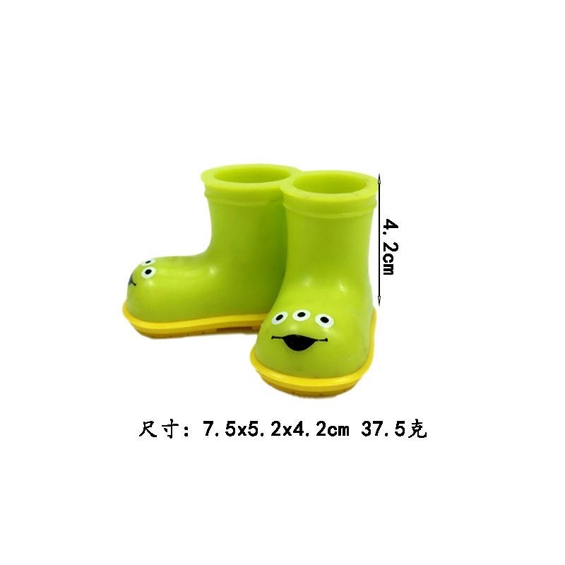 三眼仔雨鞋牙刷架水鞋牙刷插座鞋子 直立收納筒可愛浴室裝飾置物架-細節圖3