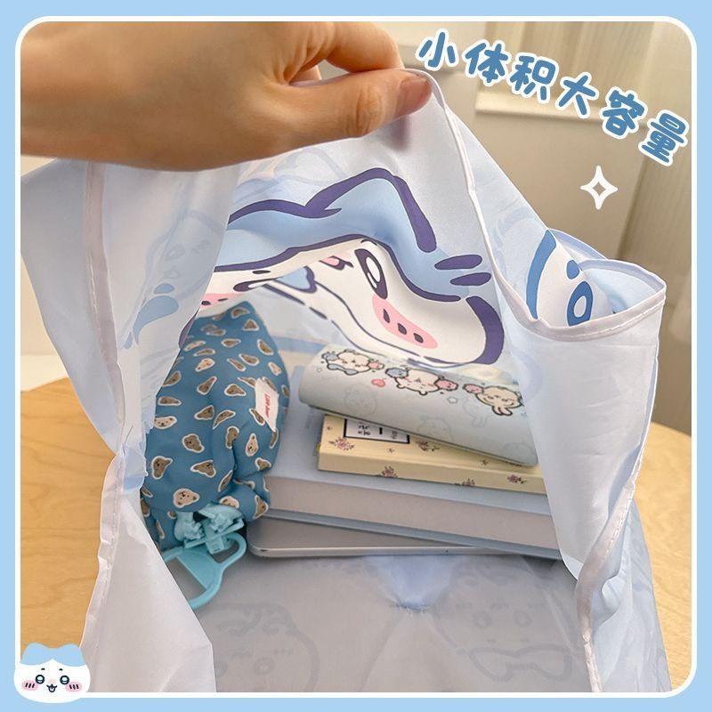 𝗟𝗶𝗻𝗦𝗵𝗼𝗽 現貨｜吉伊卡哇 手提環保袋 折疊購物袋 大容量防水 超市買菜收納袋-細節圖7