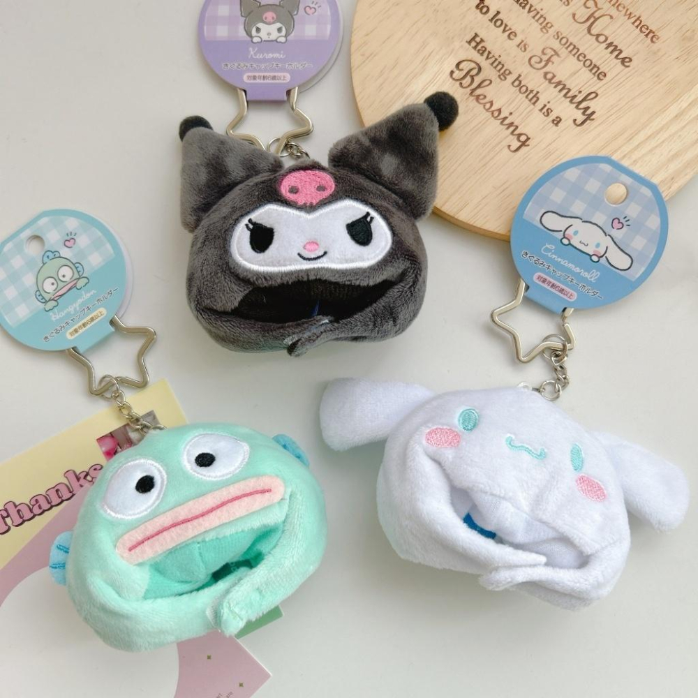 𝗟𝗶𝗻𝗦𝗵𝗼𝗽 現貨｜日貨正版授權 三麗鷗 頭套帽子吊飾 娃娃配件 公仔吊飾 美樂蒂-細節圖3