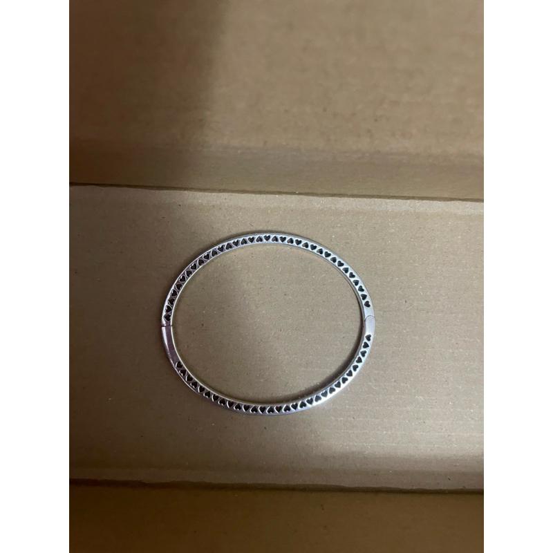 現貨｜ Pandora潘朵拉粉紅璀璨之心手鐲-細節圖3