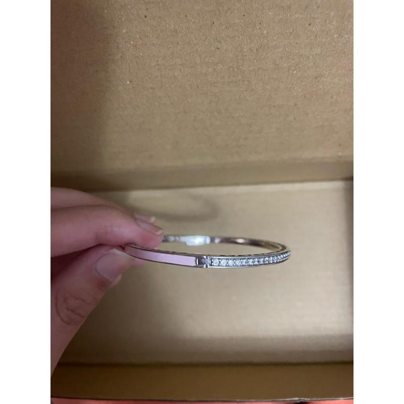 現貨｜ Pandora潘朵拉粉紅璀璨之心手鐲-細節圖4