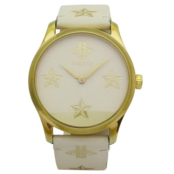 【正品現貨】 GUCCI G-Timeless Bee Star 金色蜜蜂 星星 石英腕錶 126.4-細節圖2
