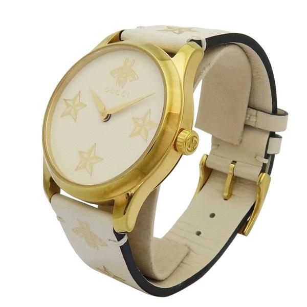【正品現貨】 GUCCI G-Timeless Bee Star 金色蜜蜂 星星 石英腕錶 126.4-細節圖3
