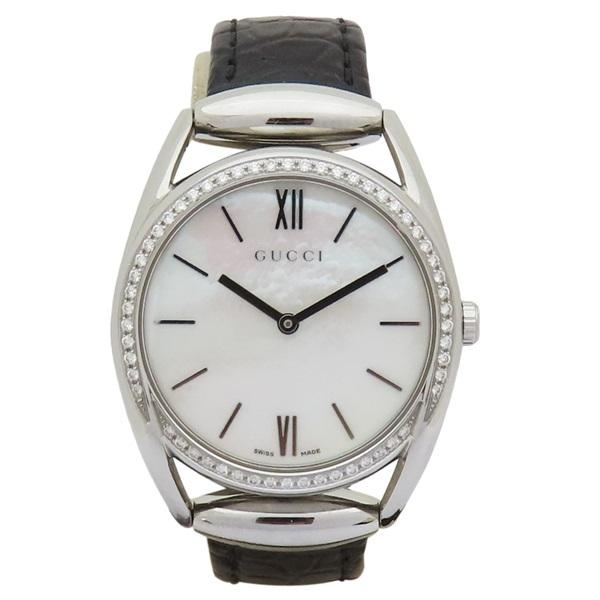 【正品現貨】 GUCCI Hotsebit 馬銜扣 鑽框 石英腕錶 140.4 高品質 時尚 經典設計-細節圖2
