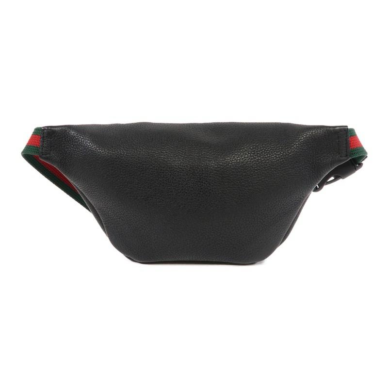 GUCCI 牛皮皮革 Small Waist Bag 腰包黑色-細節圖3