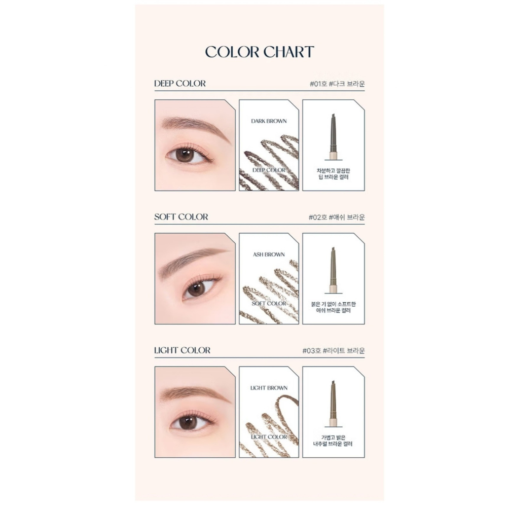 𝗟𝗶𝗻𝗦𝗵𝗼𝗽 韓國｜TAG 2mm 極細三角雙頭眉筆 (附螺旋眉刷) 新手必備 持久不暈染 韓系彩妝-細節圖6