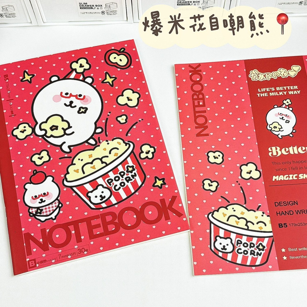 𝗟𝗶𝗻𝗦𝗵𝗼𝗽｜Ins 可愛 自嘲熊筆記本 卡通手賬本 學生 耐用 高顏值 B5 橫線記事本-細節圖9