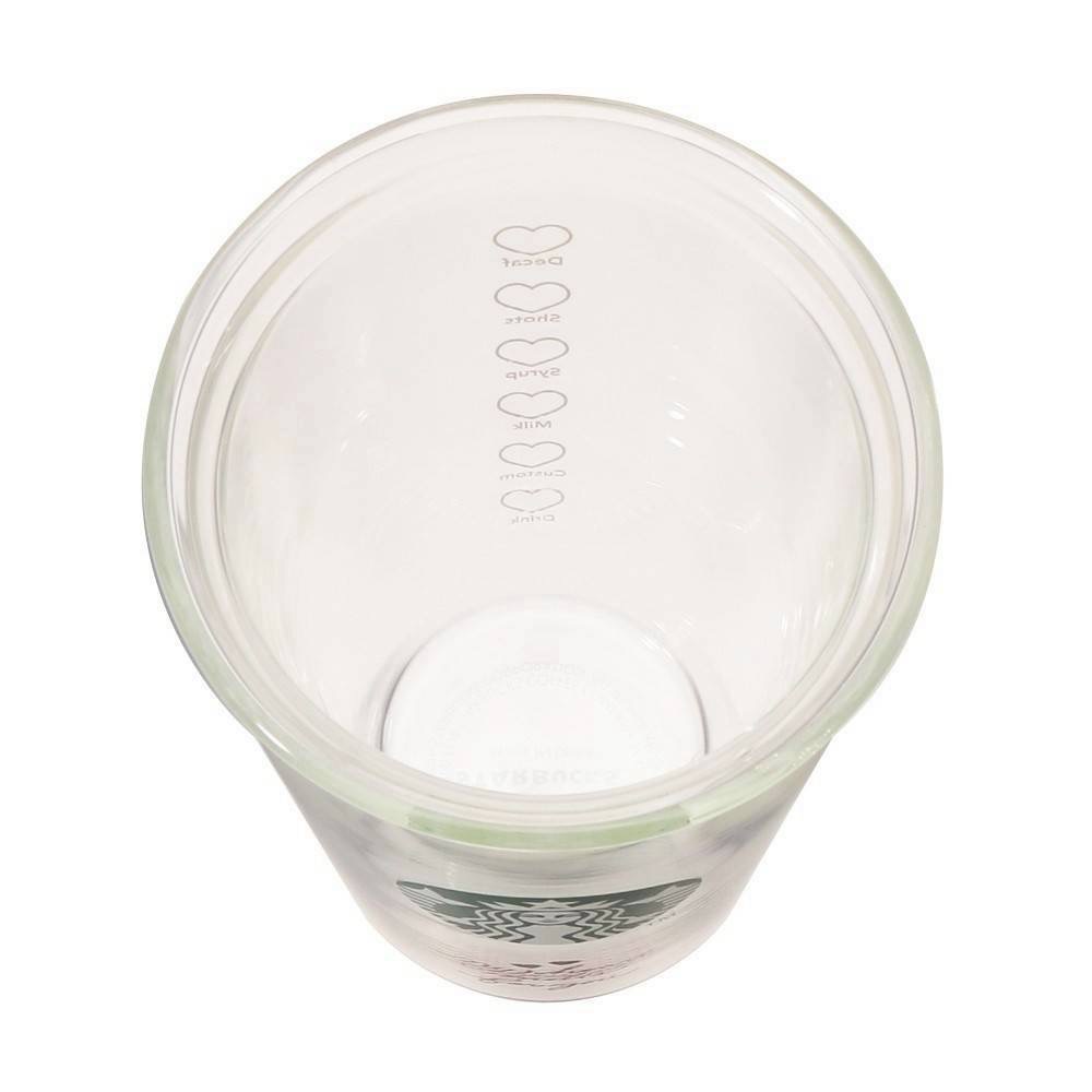 日本 星巴克 2026年情人節限定 愛心雙層耐熱玻璃杯 355ml-細節圖2