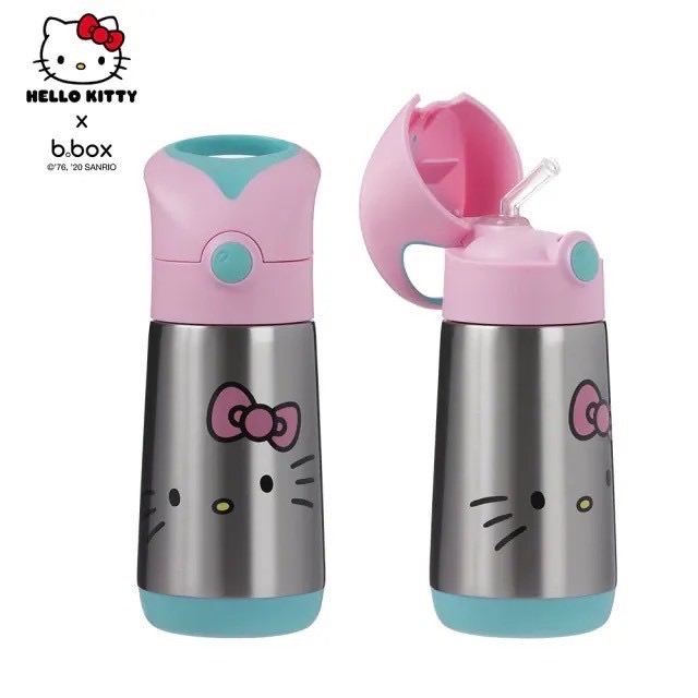 ‼️巨折🔥原價破千 b.box 澳洲 Kitty不鏽鋼吸管保冷杯350ml-細節圖4
