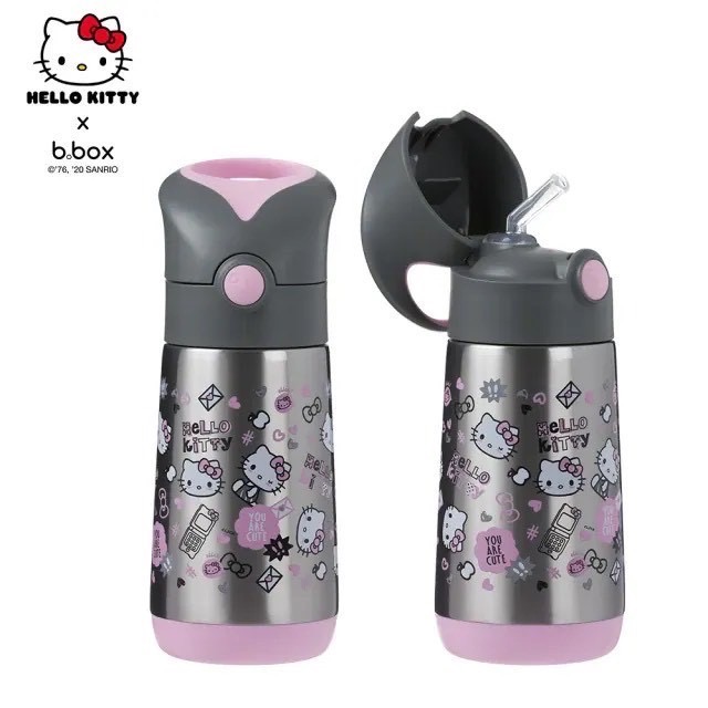 ‼️巨折🔥原價破千 b.box 澳洲 Kitty不鏽鋼吸管保冷杯350ml-細節圖5