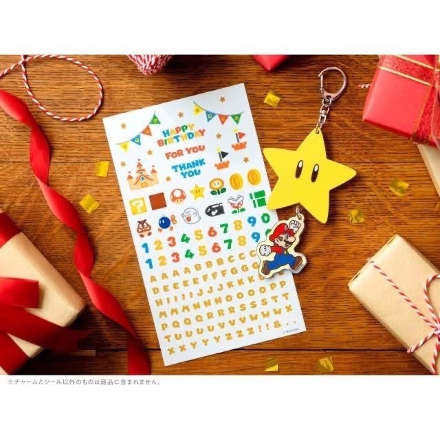 【日本正版】Nintendo 任天堂 ♡ 瑪利歐無敵星星吊飾 (附客製化訊息貼紙)-細節圖6