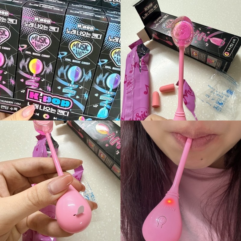 【韓國爆紅】K-Pop 骨傳導音樂棒棒糖 ♡ GD 同款科技糖果 (盲盒曲目隨機)-細節圖3
