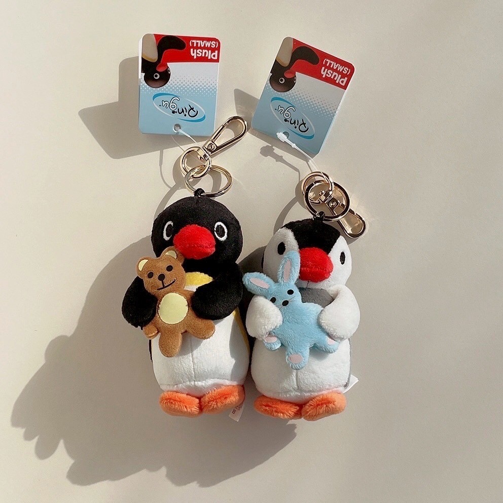 【韓國直送】PINGU 企鵝家族 ♡ 經典好朋友系列吊飾 (PINGU抱熊/PINGA抱兔)-細節圖5