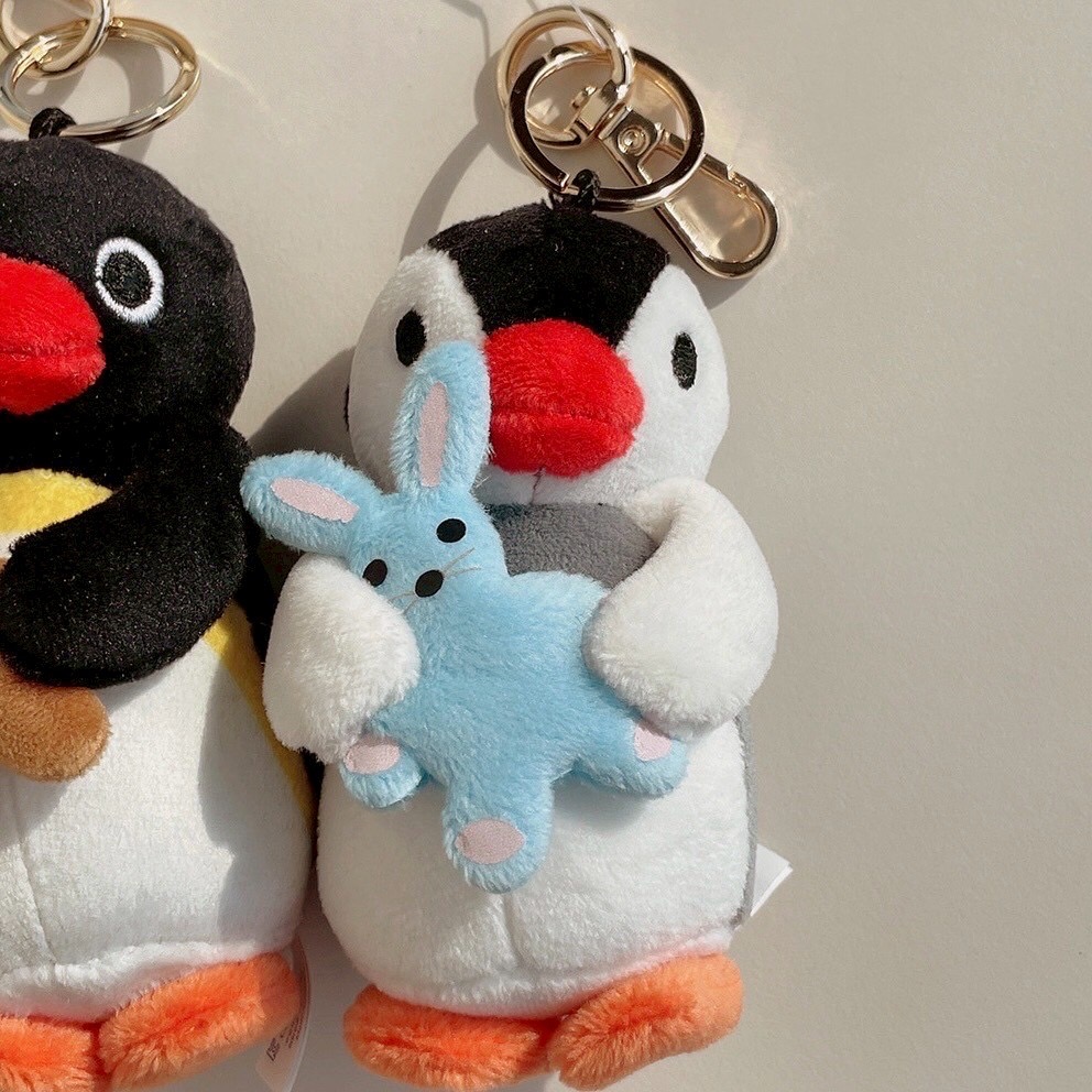 【韓國直送】PINGU 企鵝家族 ♡ 經典好朋友系列吊飾 (PINGU抱熊/PINGA抱兔)-細節圖6
