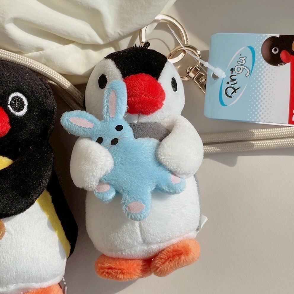 【韓國直送】PINGU 企鵝家族 ♡ 經典好朋友系列吊飾 (PINGU抱熊/PINGA抱兔)-細節圖7