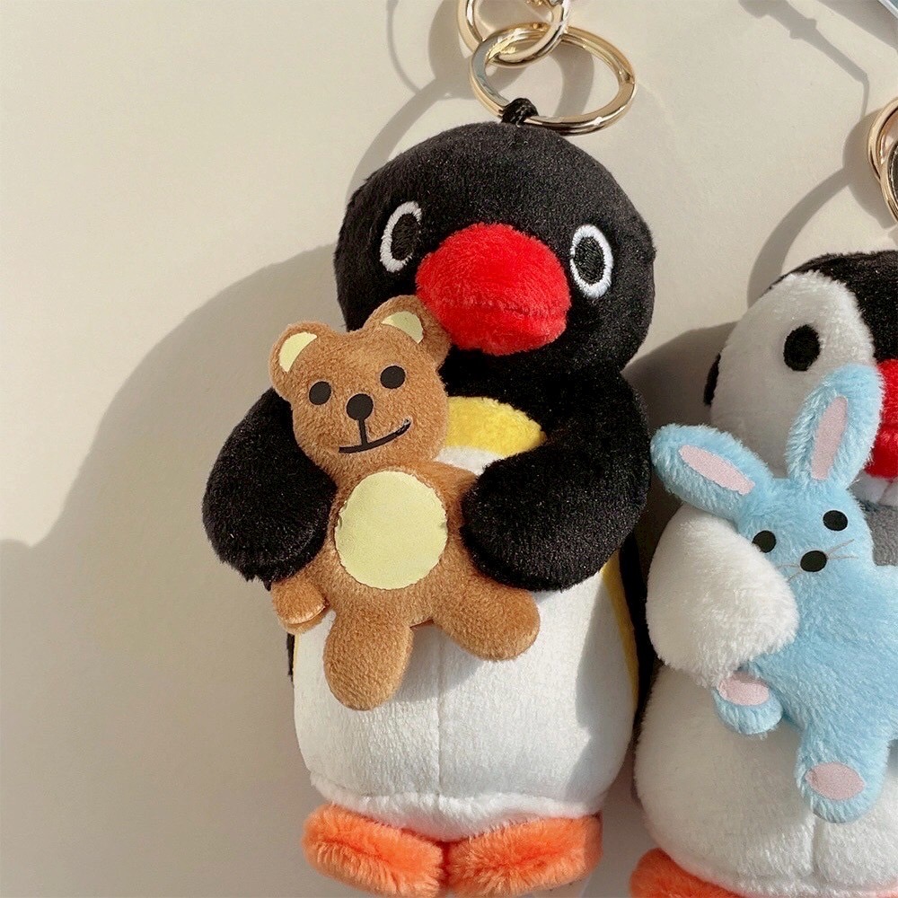 【韓國直送】PINGU 企鵝家族 ♡ 經典好朋友系列吊飾 (PINGU抱熊/PINGA抱兔)-細節圖8