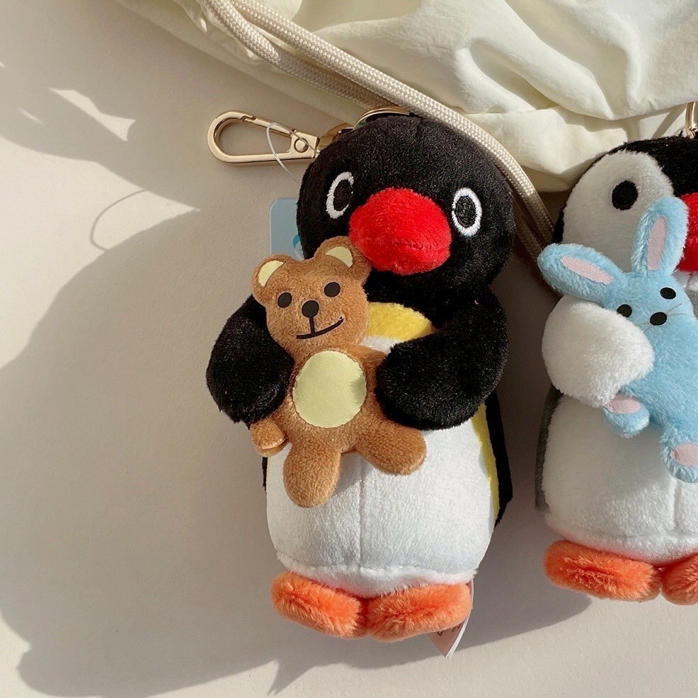 【韓國直送】PINGU 企鵝家族 ♡ 經典好朋友系列吊飾 (PINGU抱熊/PINGA抱兔)-細節圖9