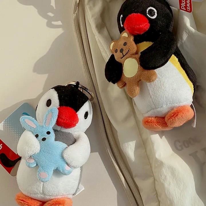 【韓國直送】PINGU 企鵝家族 ♡ 經典好朋友系列吊飾 (PINGU抱熊/PINGA抱兔)-細節圖11