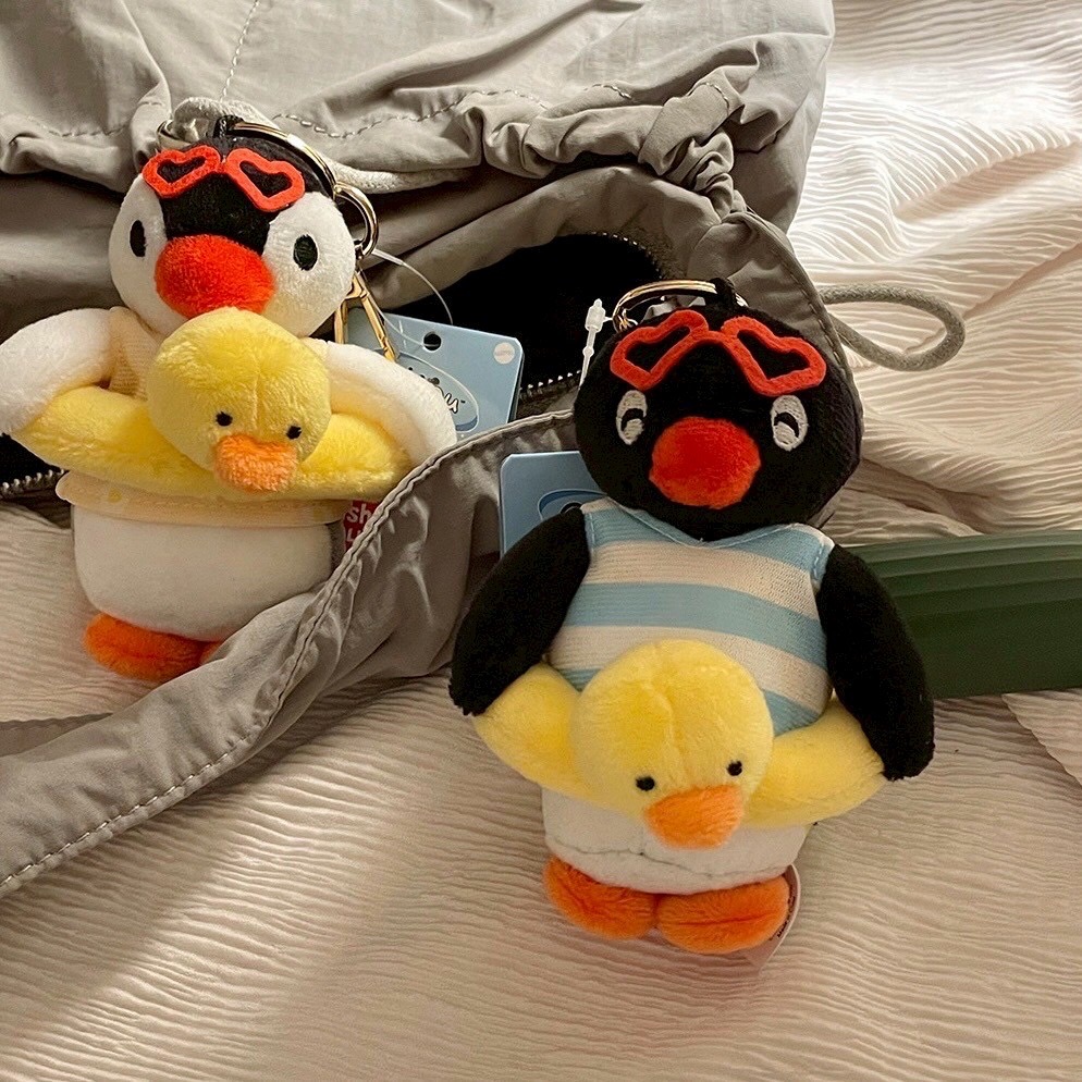 【韓國限定】PINGU 企鵝家族 ♡ 鴨子泳圈吊飾 (PINGA白色預購中/PINGU黑色補貨登記)-細節圖2