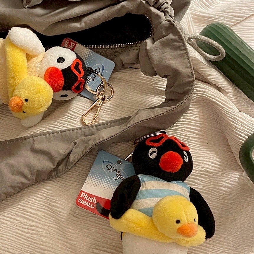 【韓國限定】PINGU 企鵝家族 ♡ 鴨子泳圈吊飾 (PINGA白色預購中/PINGU黑色補貨登記)-細節圖3
