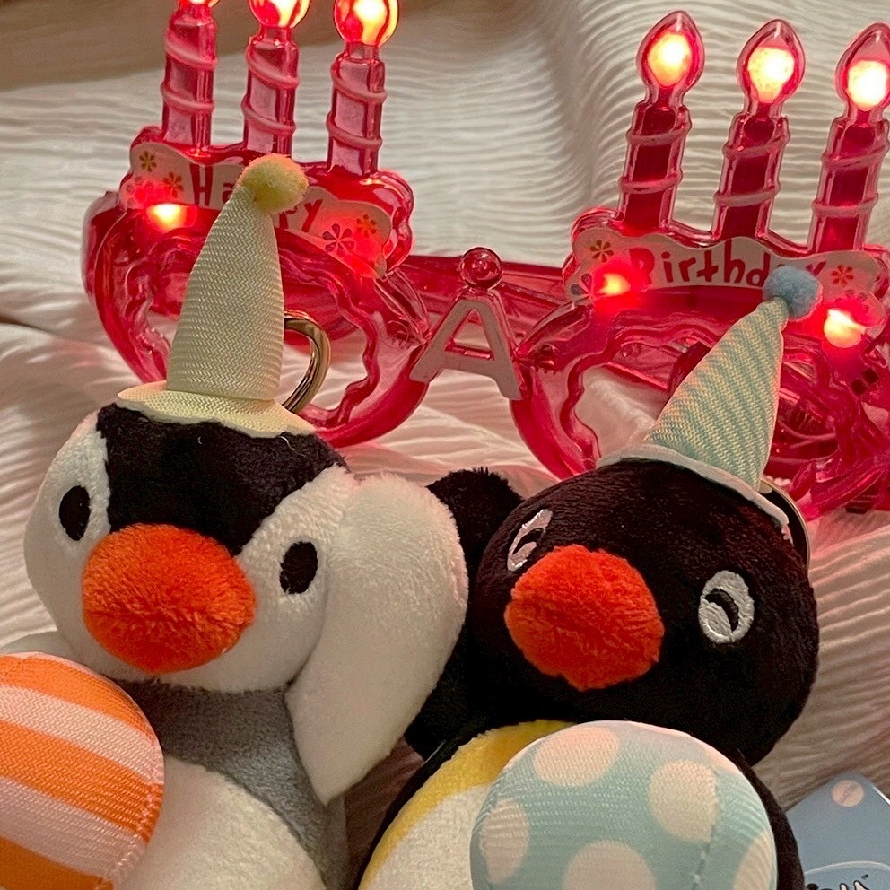 【韓國直送】PINGU 企鵝家族 ♡ 歡樂派對系列吊飾 (10cm/兩款選)-細節圖3