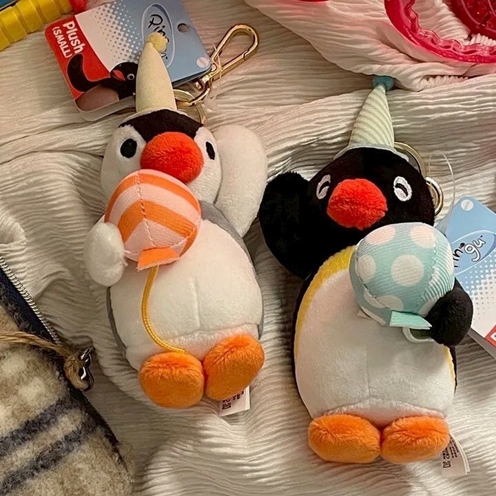 【韓國直送】PINGU 企鵝家族 ♡ 歡樂派對系列吊飾 (10cm/兩款選)-細節圖4