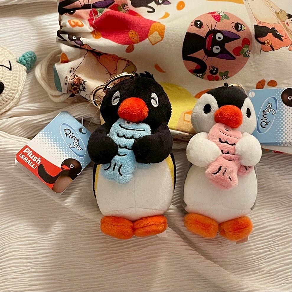 【韓國限定】PINGU 企鵝家族 ♡ 鮮魚系列吊飾 (PINGU黑色/PINGA白色)-細節圖4