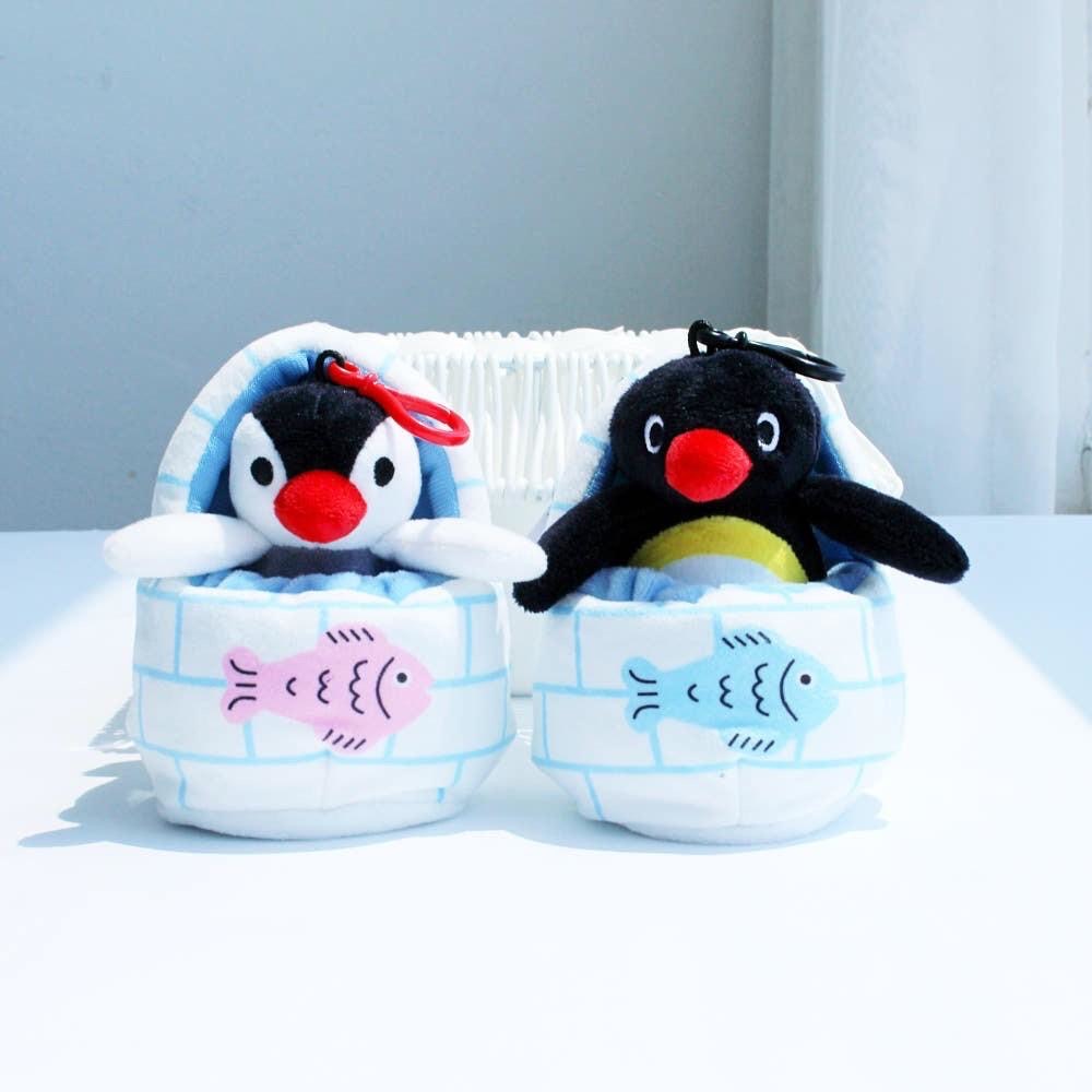 【韓國直送】PINGU 企鵝家族 ♡ 溫馨冰屋套裝吊飾 (10cm/含冰屋小窩)-細節圖8