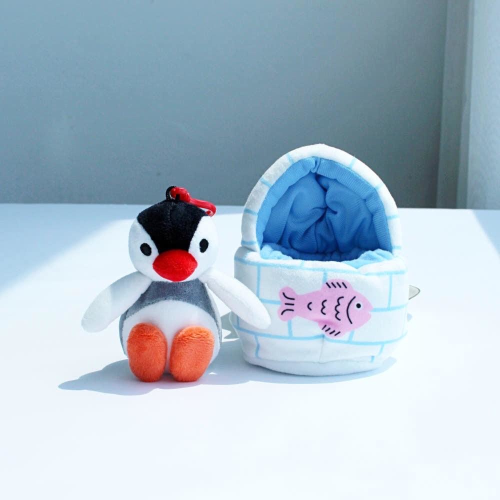 【韓國直送】PINGU 企鵝家族 ♡ 溫馨冰屋套裝吊飾 (10cm/含冰屋小窩)-細節圖9